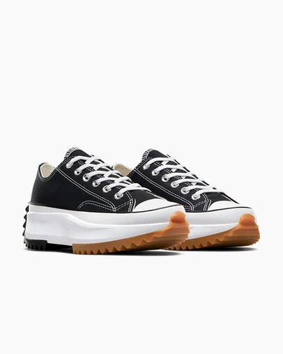 Converse Run Star Hike Women Platform Shoes Black / White NZ | C-01853949