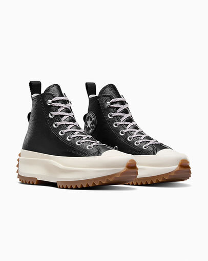 Converse Run Star Hike Women Platform Shoes Black / Orange NZ | C-90237159