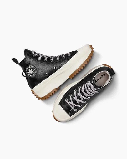 Converse Run Star Hike Women Platform Shoes Black / Orange NZ | C-90237159