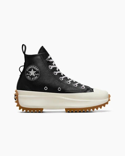 Converse Run Star Hike Women Platform Shoes Black / Orange NZ | C-90237159