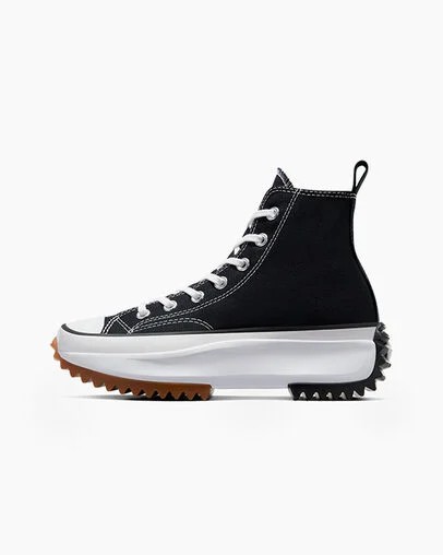 Converse Run Star Hike Women Platform Shoes Black / White NZ | C-18572399
