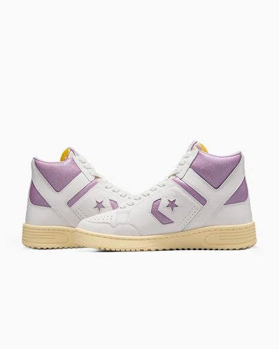 Converse Shai Weapon Men Basketball Shoes White / Purple NZ | C-67125989