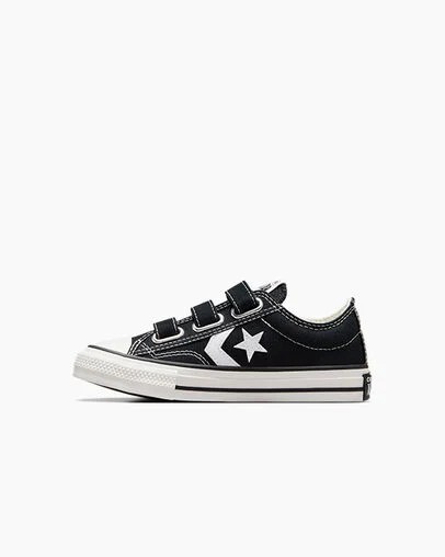 Converse Star Player 76 Kids' Sneakers Black / White NZ | C-98361049
