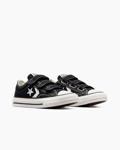 Converse Star Player 76 Kids' Sneakers Black / White NZ | C-98361049