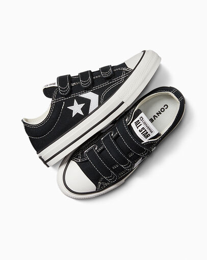 Converse Star Player 76 Kids' Sneakers Black / White NZ | C-98361049