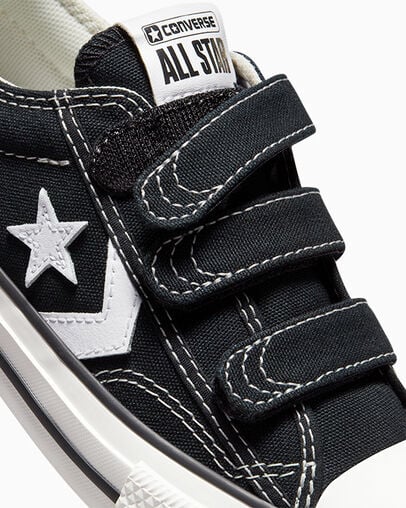 Converse Star Player 76 Kids' Sneakers Black / White NZ | C-98361049