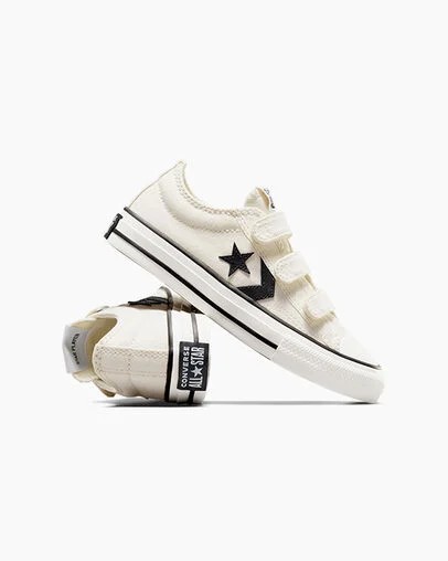 Converse Star Player 76 Kids' Sneakers White / Black NZ | C-87965439