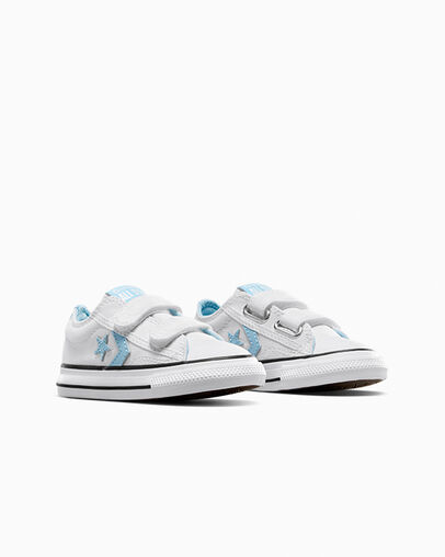Converse Star Player 76 Kids' Sneakers White / Blue / White NZ | C-02574189