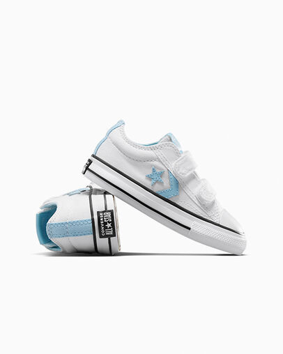 Converse Star Player 76 Kids' Sneakers White / Blue / White NZ | C-02574189