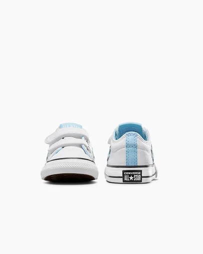 Converse Star Player 76 Kids' Sneakers White / Blue / White NZ | C-02574189