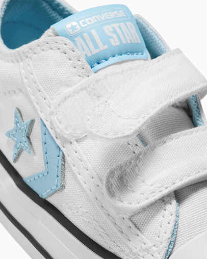 Converse Star Player 76 Kids' Sneakers White / Blue / White NZ | C-02574189