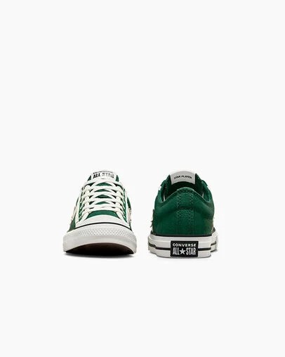 Converse Star Player 76 Luxe Kids' Sneakers Green / White / Black NZ | C-92637509