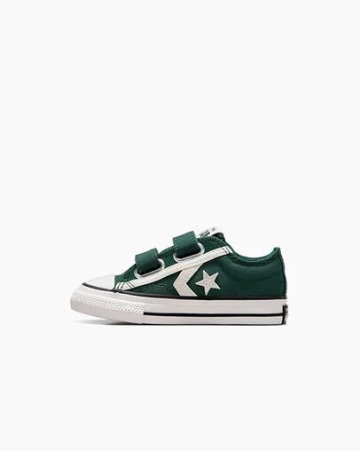 Converse Star Player 76 Luxe Kids' Sneakers Green / White / Black NZ | C-51248079