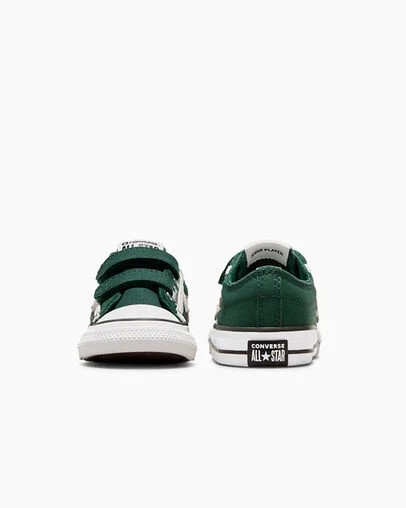 Converse Star Player 76 Luxe Kids' Sneakers Green / White / Black NZ | C-51248079
