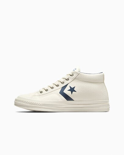 Converse Star Player 76 Men Boots White / Navy / Blue NZ | C-07589649