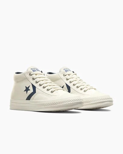 Converse Star Player 76 Men Boots White / Navy / Blue NZ | C-07589649