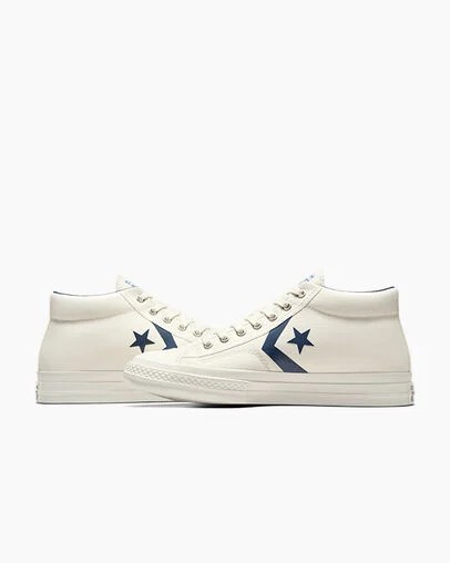 Converse Star Player 76 Men Boots White / Navy / Blue NZ | C-07589649