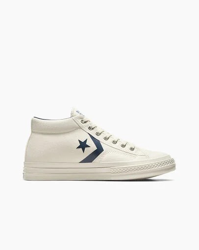 Converse Star Player 76 Men Boots White / Navy / Blue NZ | C-07589649
