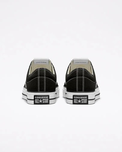 Converse Star Player 76 Premium Men Canvas Shoes Black / White NZ | C-28165499