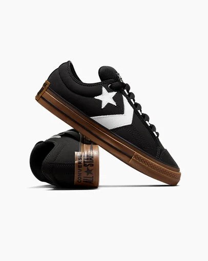 Converse Star Player 76 Puff Men Skate Shoes Black / White NZ | C-27065149