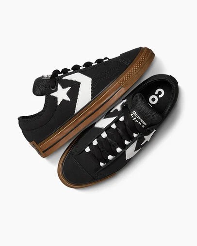 Converse Star Player 76 Puff Women Skate Shoes Black / White NZ | C-05842199