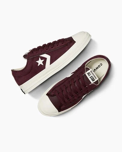 Converse Star Player 76 Suede Men Skate Shoes Burgundy / Purple / Black NZ | C-09526379