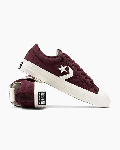 Converse Star Player 76 Suede Men Skate Shoes Burgundy / Purple / Black NZ | C-09526379