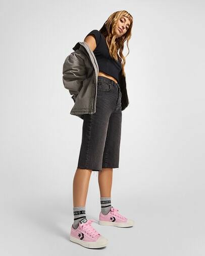 Converse Star Player 76 Women Sneakers Pink / Grey NZ | C-20489679
