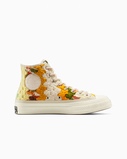 Converse Upcycle Chuck 70 Crochet Blankets Men Sneakers White / Black / Multicolor NZ | C-64950819
