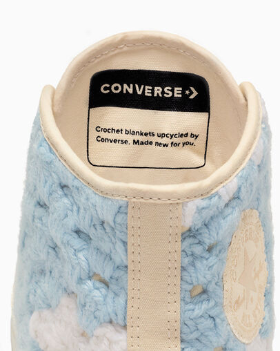 Converse Upcycle Chuck 70 Crochet Blankets Women Sneakers White / Black / Multicolor NZ | C-85170269