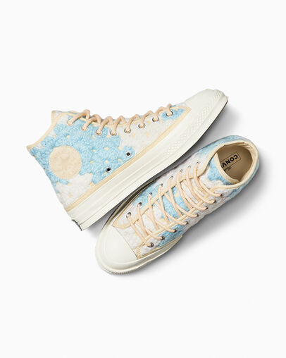 Converse Upcycle Chuck 70 Crochet Blankets Women Sneakers White / Black / Multicolor NZ | C-01953649