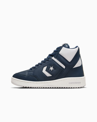 Converse Weapon Leather Men Boots Navy / Grey NZ | C-85172409