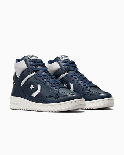 Converse Weapon Leather Men Boots Navy / Grey NZ | C-85172409
