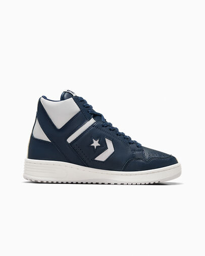 Converse Weapon Leather Men Boots Navy / Grey NZ | C-85172409