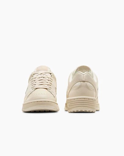 Converse Weapon Leather Women Basketball Shoes Light Beige NZ | C-87469329
