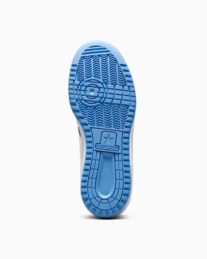 Converse Weapon Leather Women Basketball Shoes White / Blue NZ | C-67304159