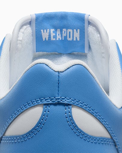 Converse Weapon Leather Women Basketball Shoes White / Blue NZ | C-67304159