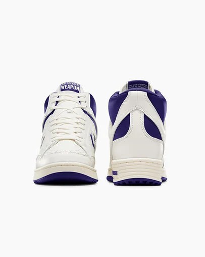 Converse Weapon Men Boots Purple / White NZ | C-75012969