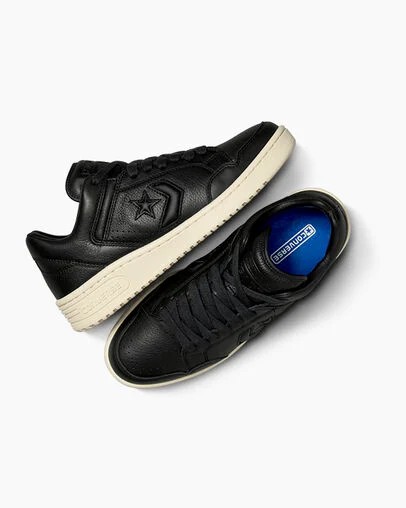 Converse Weapon Mono Leather Women Basketball Shoes Black / Beige White NZ | C-58307969