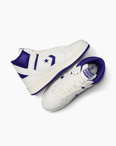 Converse Weapon Women Boots Purple / White NZ | C-05436989