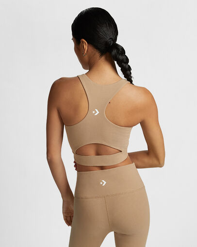 Converse Wordmark Women Bra Khaki NZ | C-57148399
