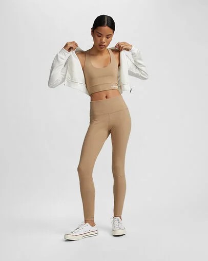 Converse Wordmark Women Bra Khaki NZ | C-57148399