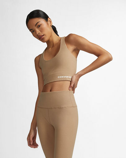 Converse Wordmark Women Bra Khaki NZ | C-57148399
